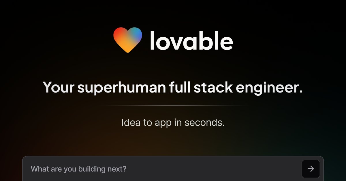 Lovable preview