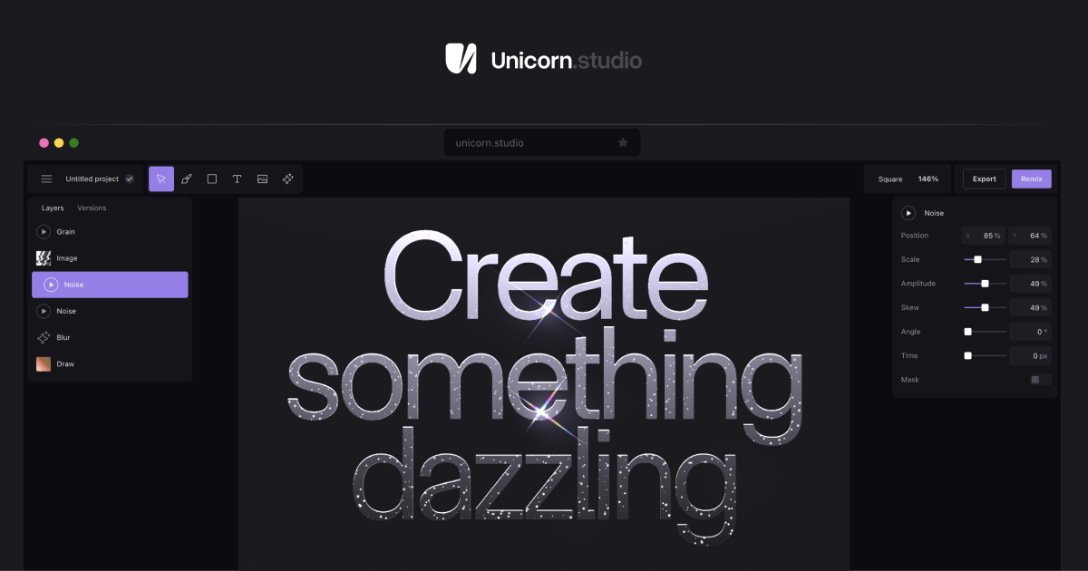 Unicorn Studio preview
