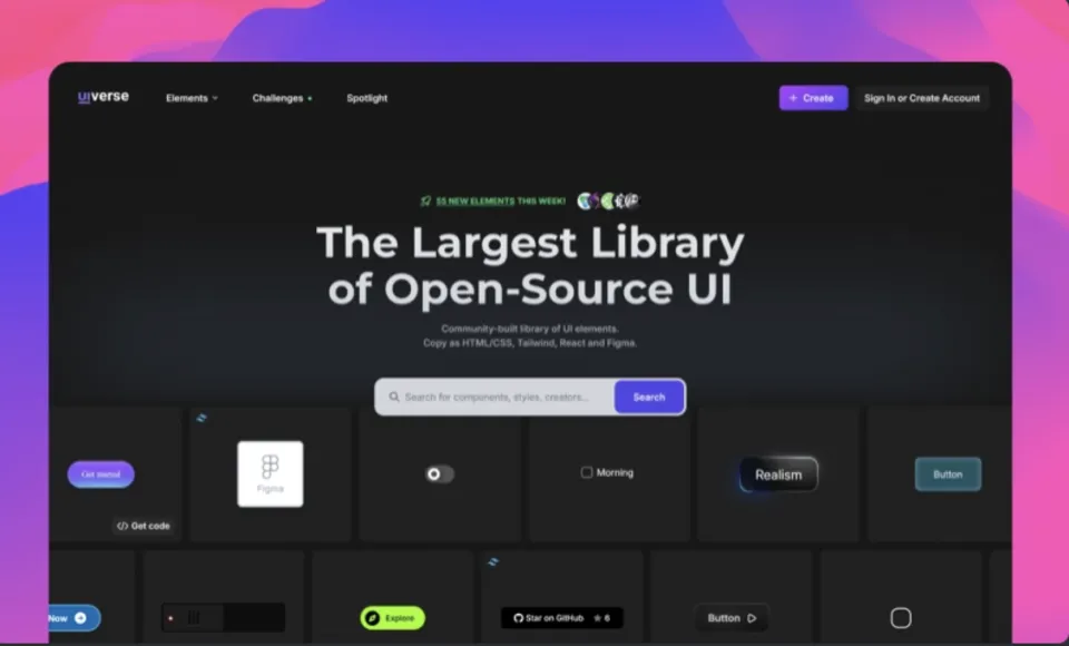 Uiverse preview