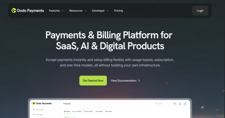 Dodo Payments preview