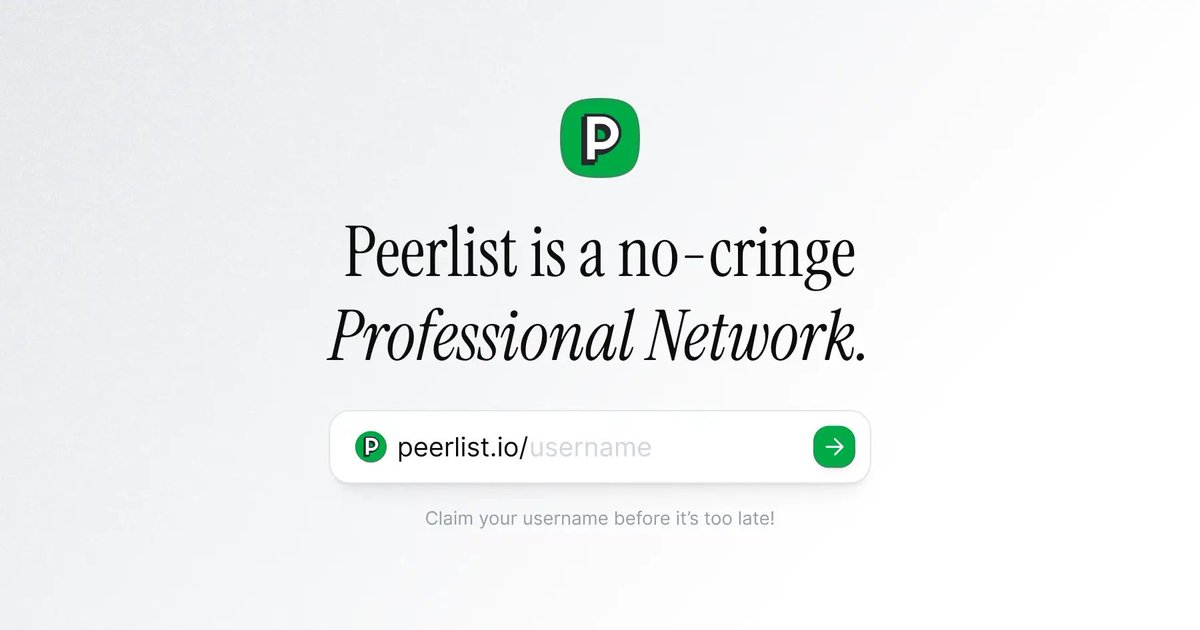 Peerlist preview