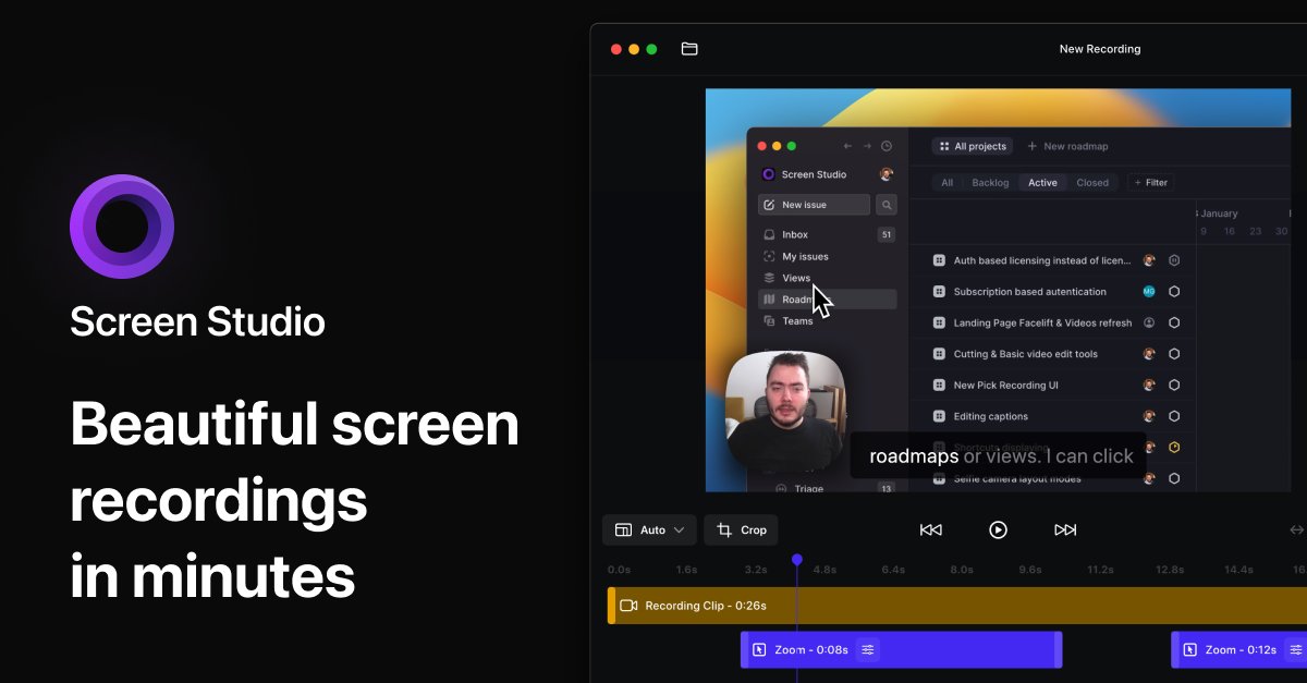 Screen Studio preview